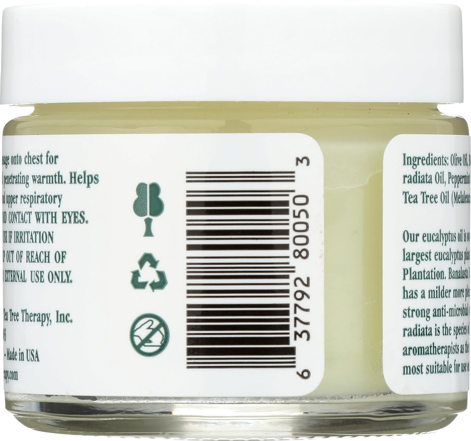 Tea Tree Therapy Eucalyptus Australian Chest Oil, Lavender Peppermint and Tea Tree, 2 Ounce