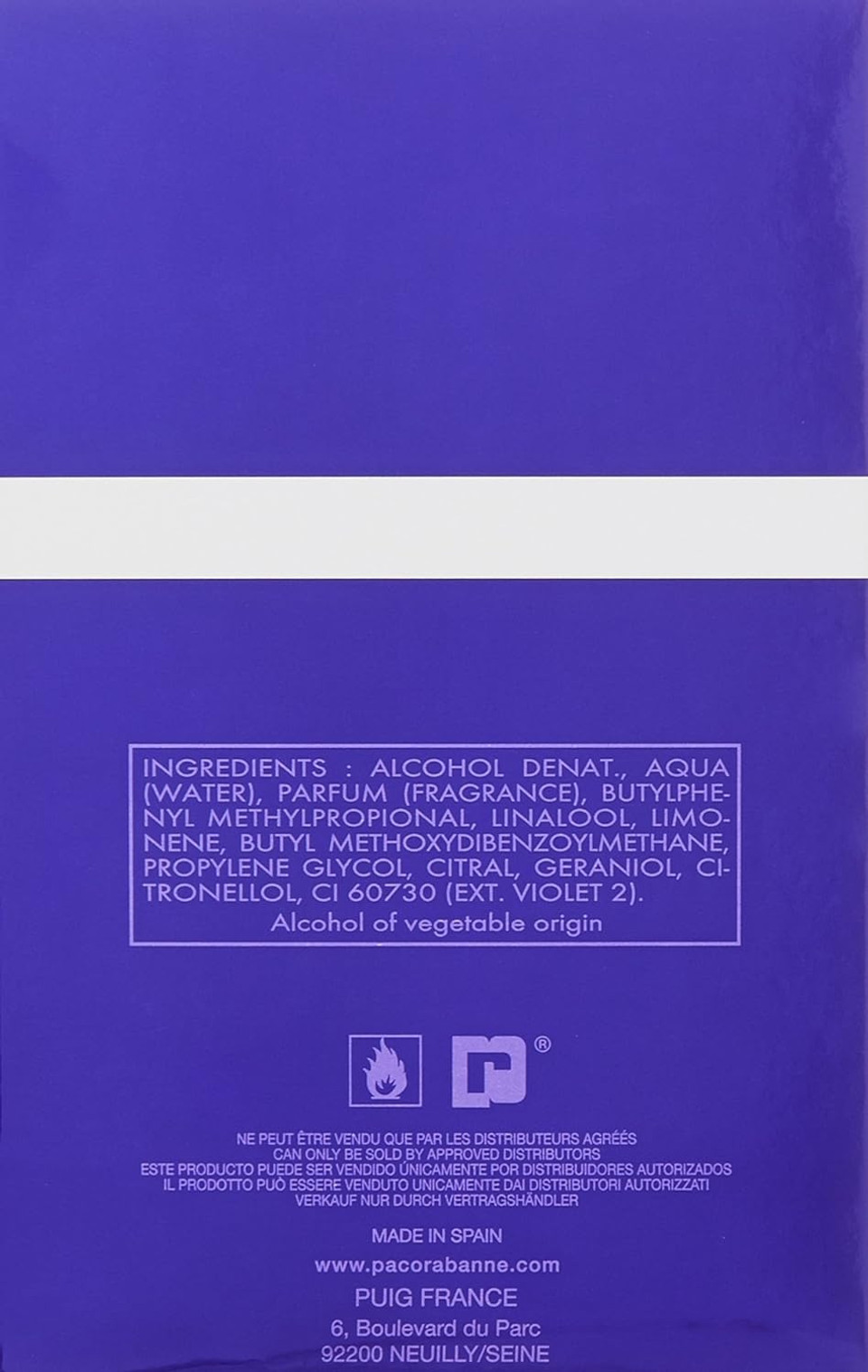 Paco Rabanne Ultra Violet EDT Spray for Men 100ml