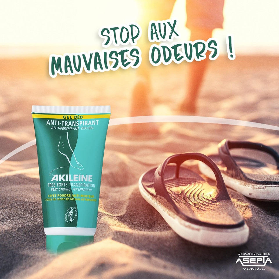 Akileine Antiperspirant Gel, 75ml