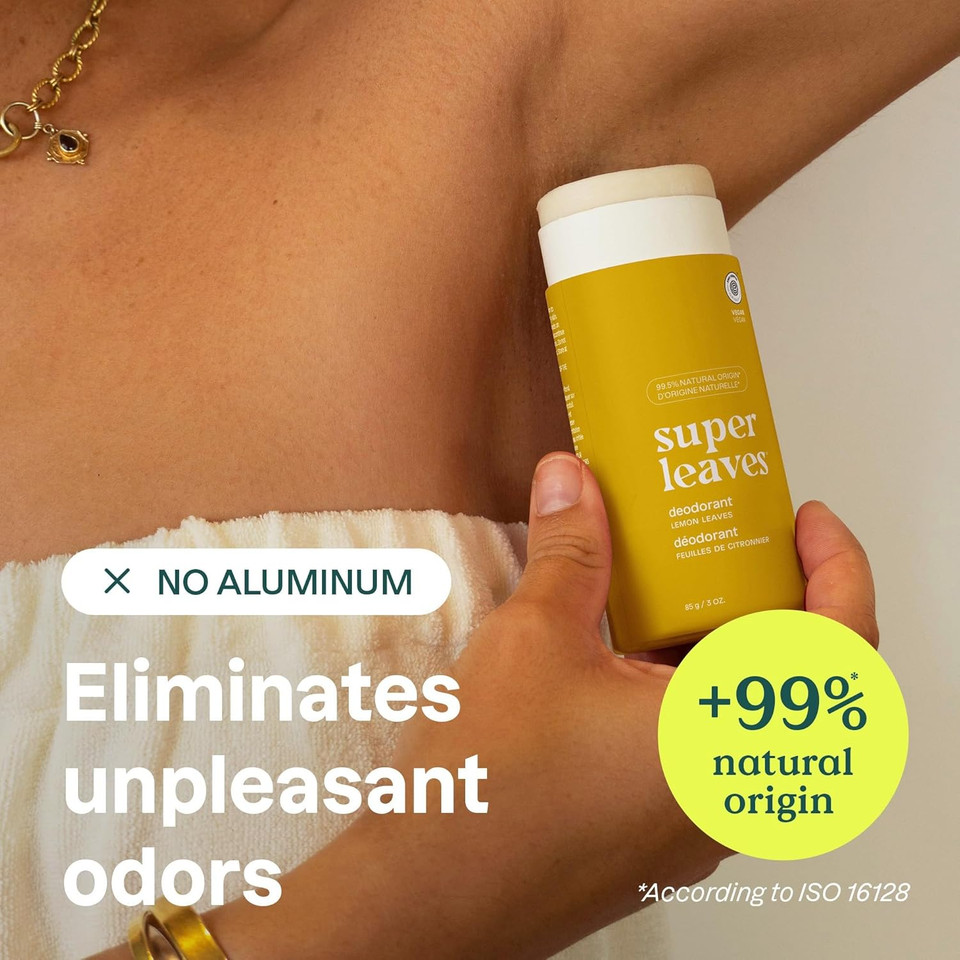 ATTITUDE Plastic-Free Deodorant, EWG Verified, Aluminum Free, Vegan Naturally Sourced Body Deodorants for Women & Men, Dermatologically Tested, White Tea Leaves, 85 grams