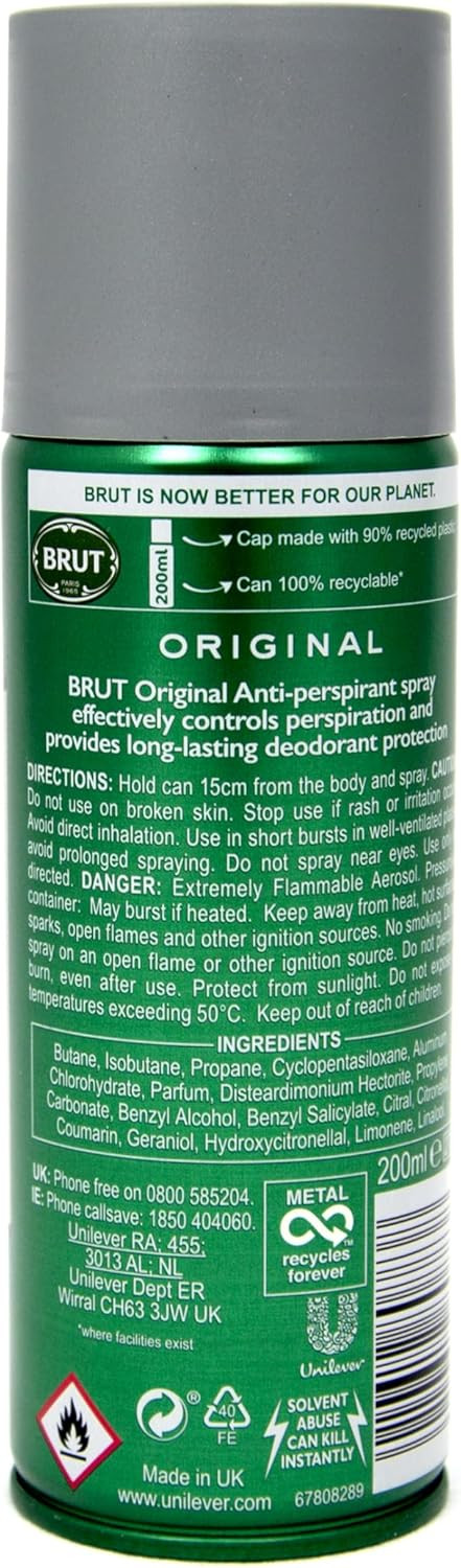 Brut Anti-Perspirant Spray, 200ml