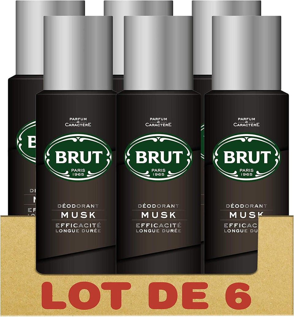 Brut Men's Deodorant Spray 200 ml - Pack of 6