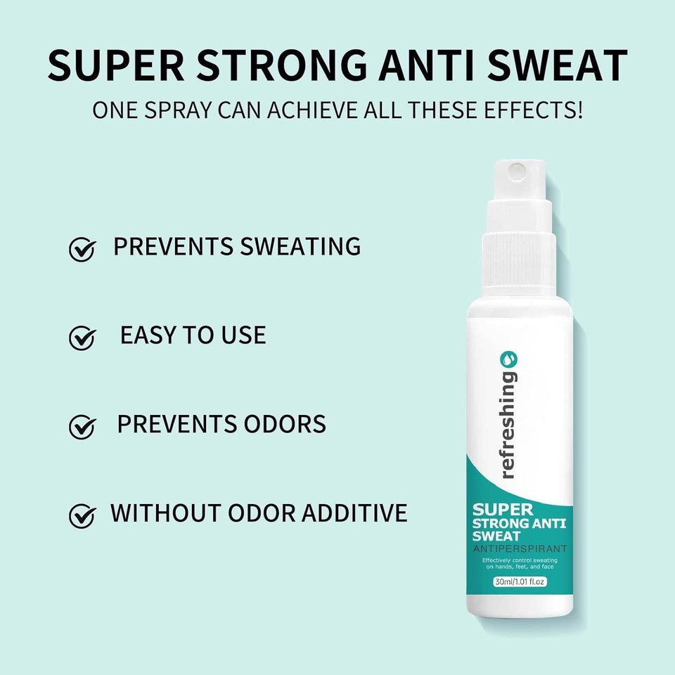 Antiperspirant Deodorant Spray, Refreshing Spray, Strong antiperspirant Hyperhidrosis Treatment, Against Heavy Sweating on the Underarm, Head, face and Body, Antiperspirant Face for Women Men (5)