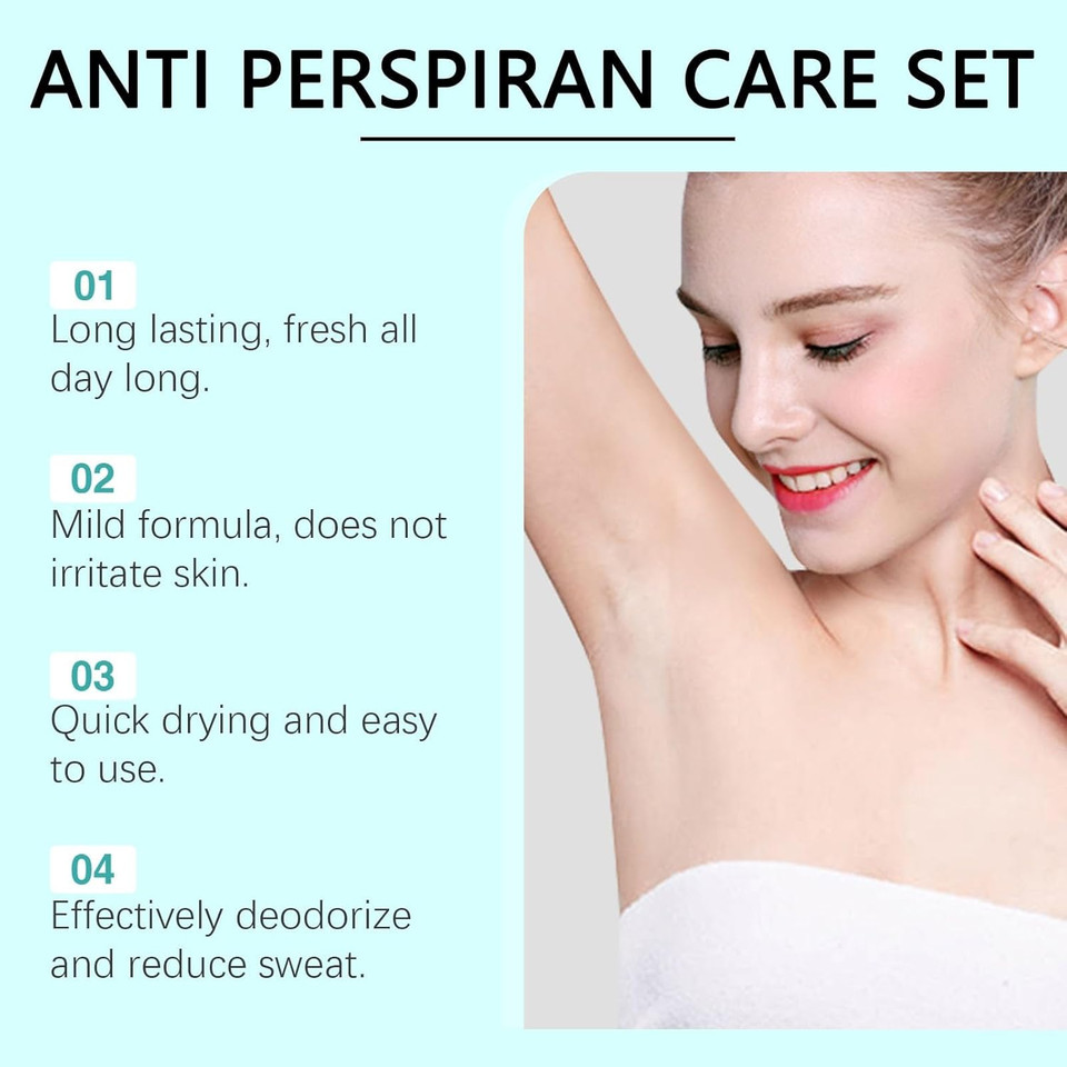 Antiperspirant Deodorant Gel Spray Stick, Anti Sweat deodorant, Mens antiperspirant Deodorant Gift Set, Against Heavy Sweating on the Underarm, Head, Face & Body, Face Antiperspirant for Women Men (2)
