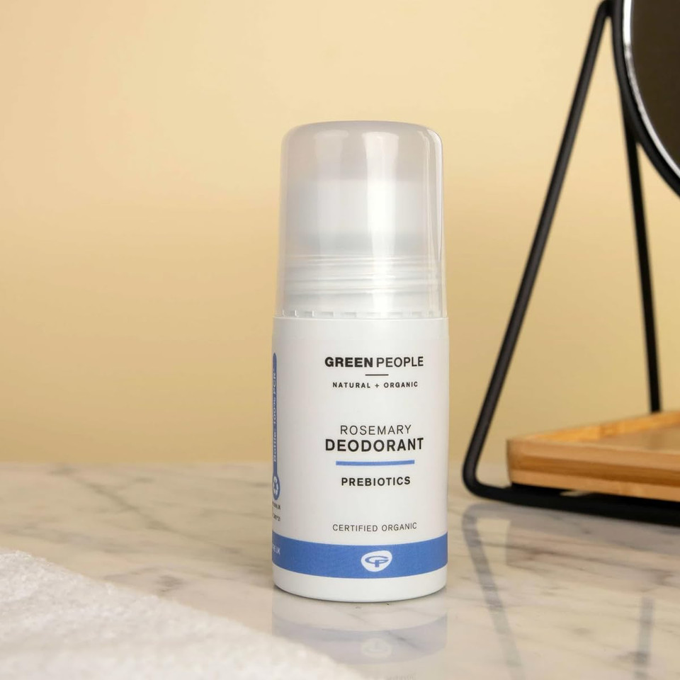 Green People Rosemary and Prebiotics Deodorant - Suitable for Sensitive Skin - Organic, Cruelty Free & Vegan, 75ml
