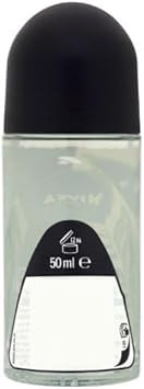 NIVEA MEN Black & White Invisible Original Antiperspirant Deodorant (50 ml), Men's Deodorant with 0% Alcohol, 48 Hour Antiperspirant for Men, Roll On Deodorant