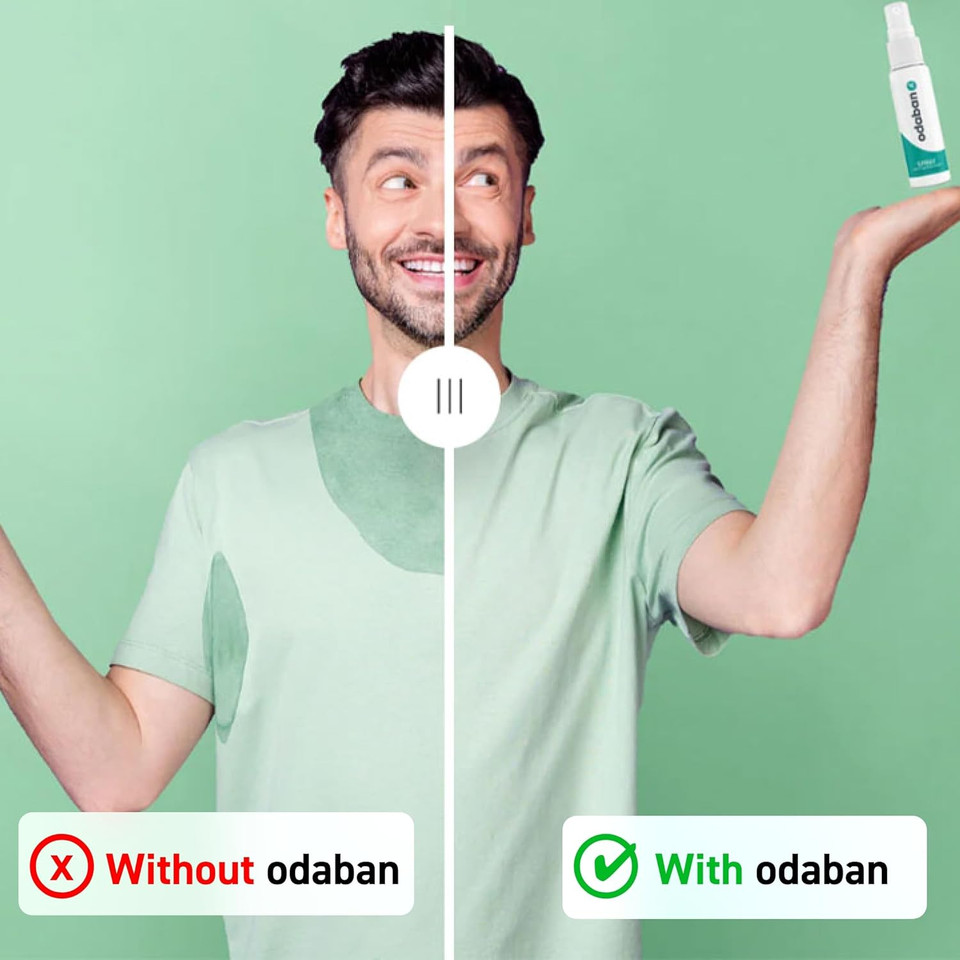 Odaban Antiperspirant Deodorant Spray, Clinical Strength Aluminium Chloride Strong Antiperspirant Hyperhidrosis Treatment Sleep Spray for Excessive Sweating, 2-Pack 30 ml