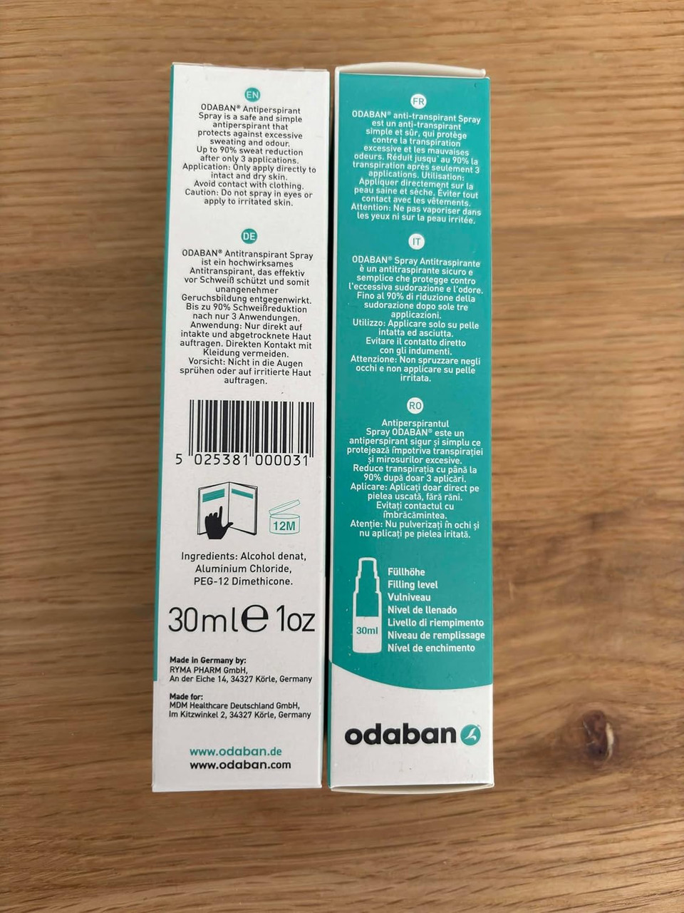 Odaban Antiperspirant Spray