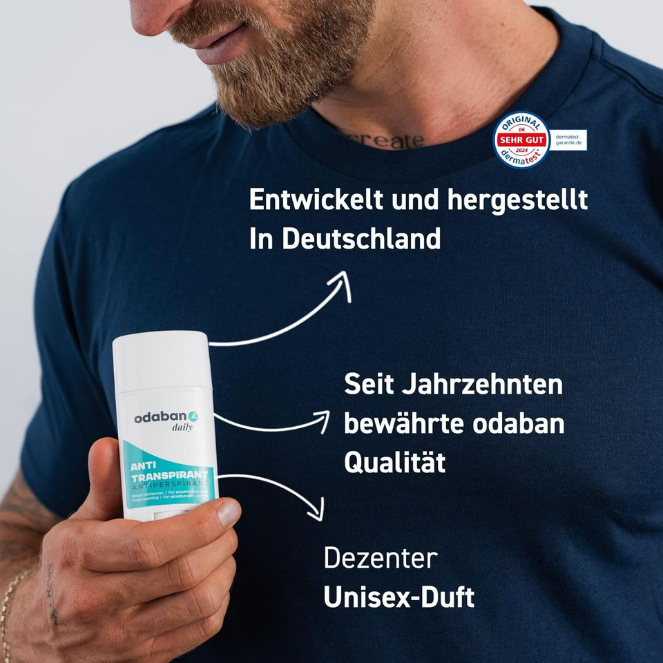 Hydonis by Odaban Antiperspirant Deodorant Stick, Against Sweating, Subtle Uni-Sex Fragrance, Deodorant Pen, 60 g