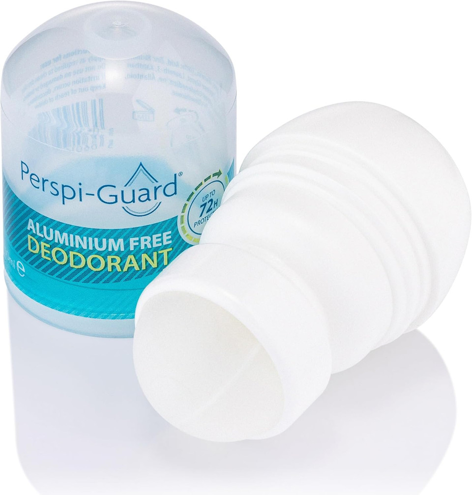 Perspi-Guard Aluminium Free Deodorant - Unisex, 72-Hour Roll On Deodorant for Men and Women w/Soothing Aloe Vera - Paraben-Free, Long Lasting, Travel-Sized Fragrance Free Deodorant - 50 ml