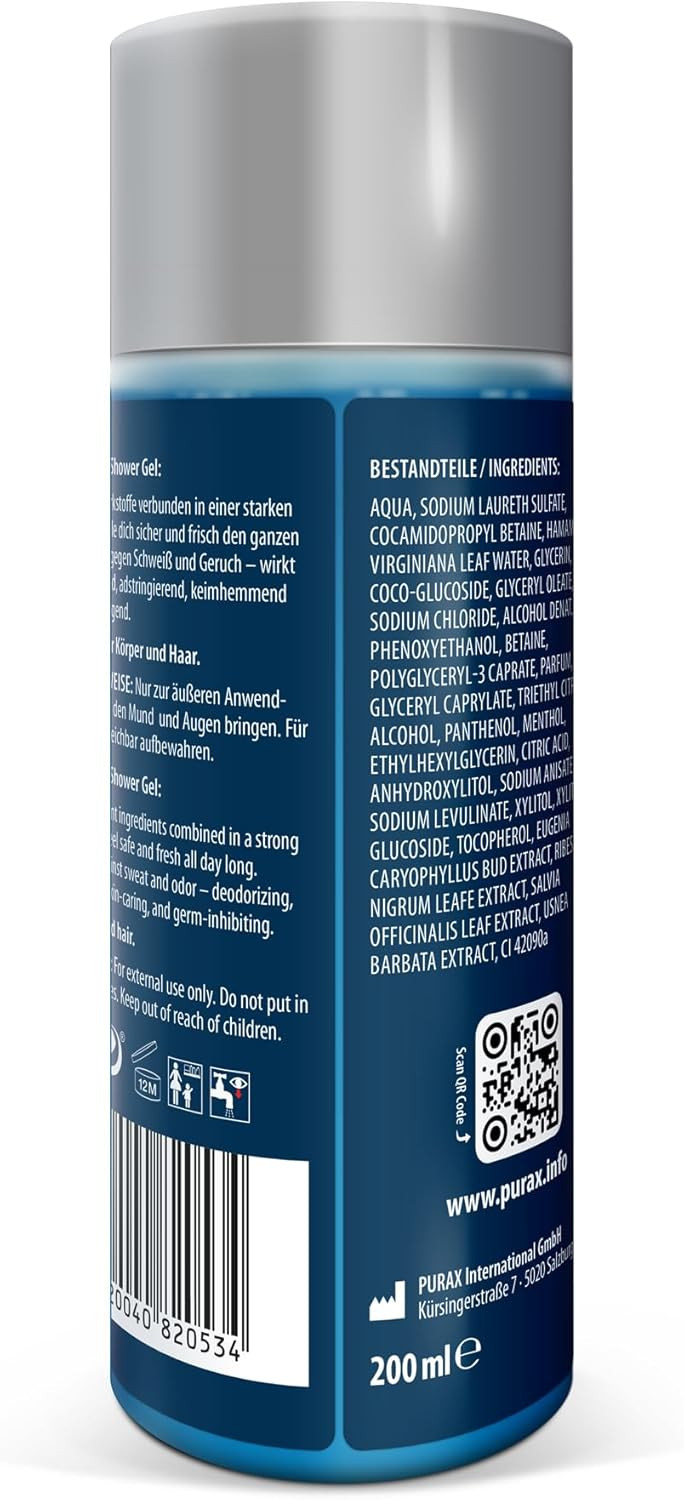 PURAX Deodorant Shower Gel 200ml