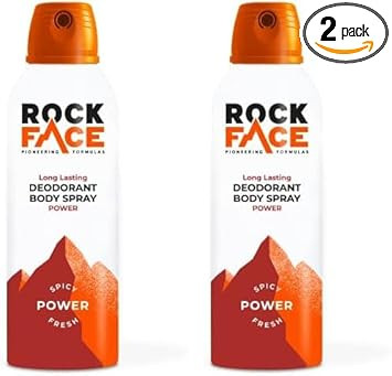 RockFace Body Spray for Men, 200ml (Pack of 2)