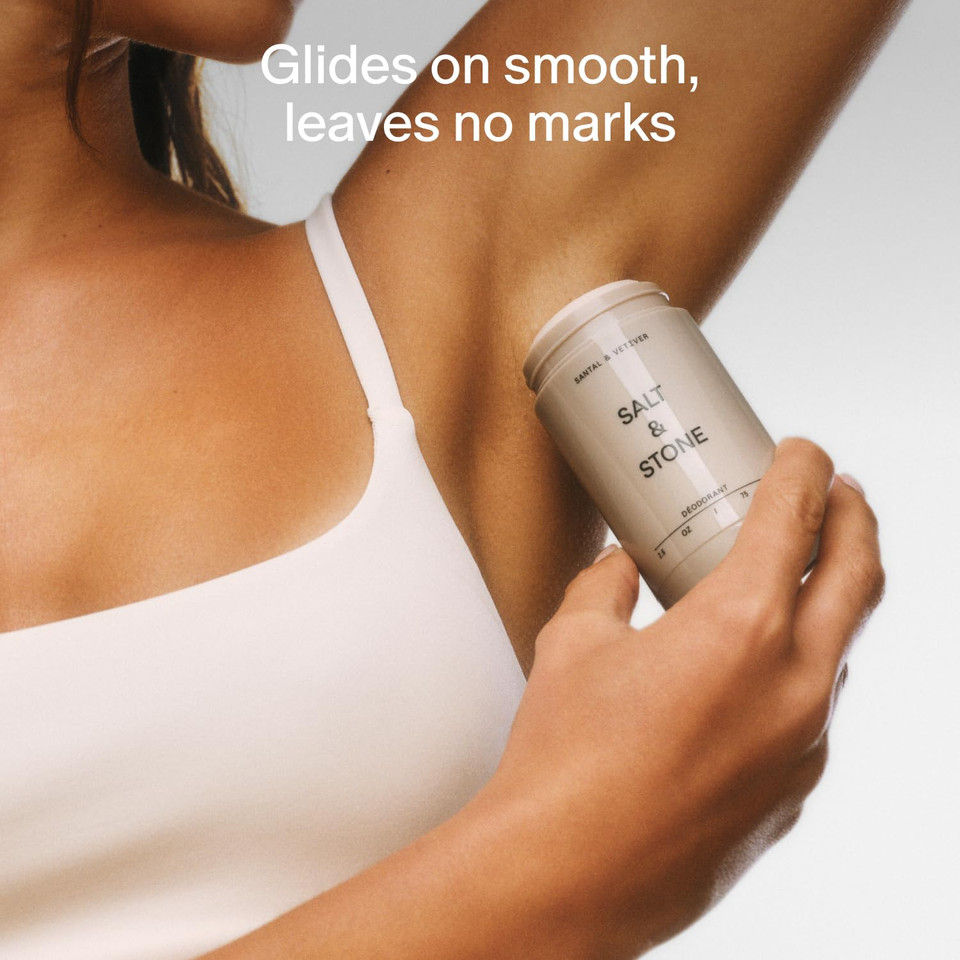 Salt & Stone Aluminum Free Deodorant | Extra Strength 48 Hour Protection For Women & Men | Made With Seaweed Extracts, Shea Butter & Prebiotics (Mini Deodorant Discovery Set)