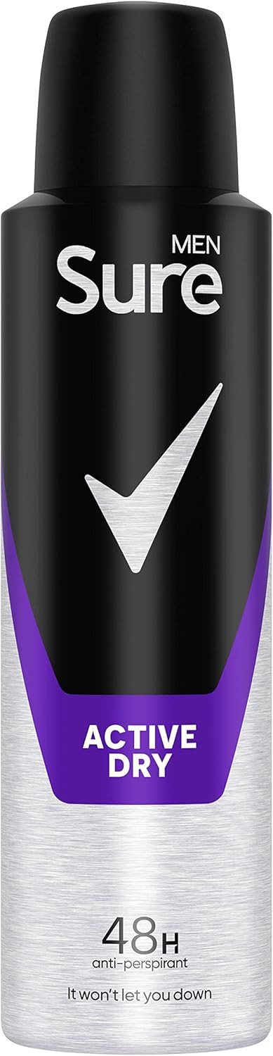 Sure Men Active Dry Anti-Perspirant, 150ml