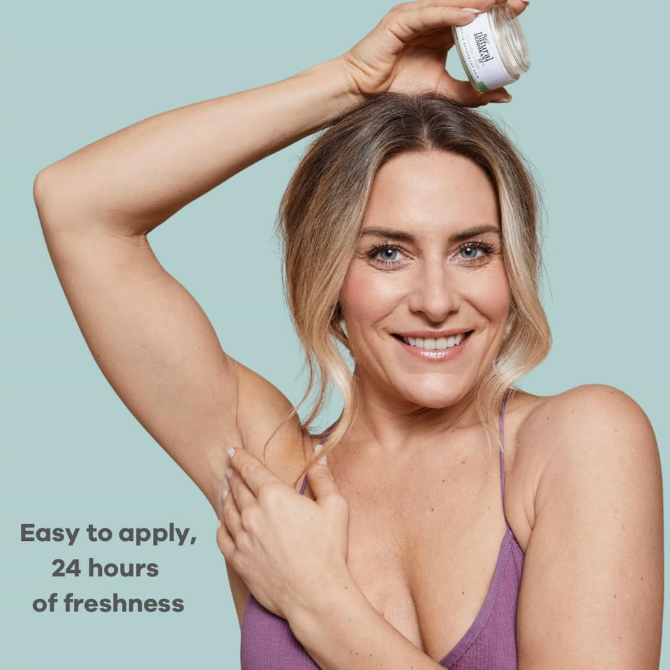 The Natural Deodorant Co, Clean Deodorant Balm Grapefruit & Mint 55g, Aluminium Free, Plastic Free, All Day Protection