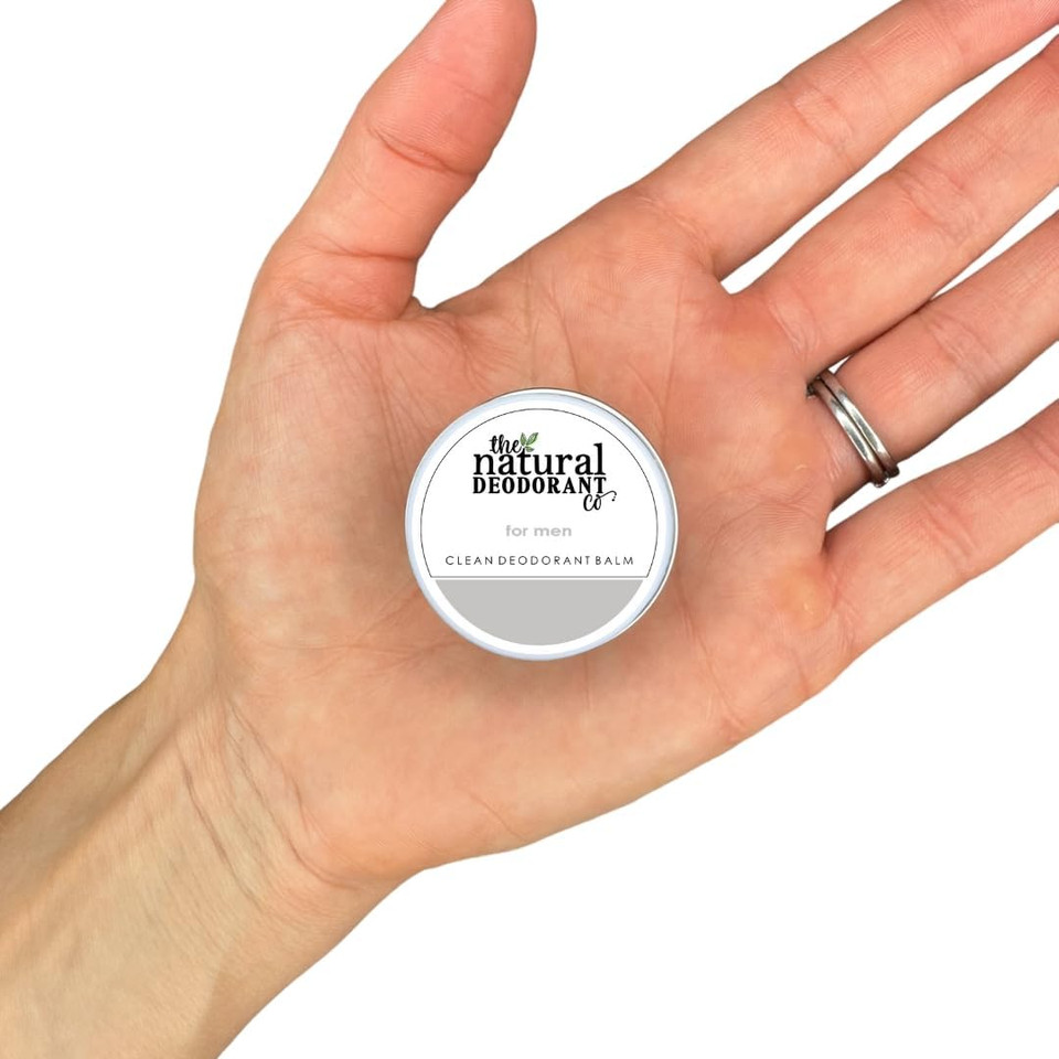 The Natural Deodorant Co. Mini/Sample Size 10g, For Men Clean Deo Balm, Lasts 10 Days, All Day Protection
