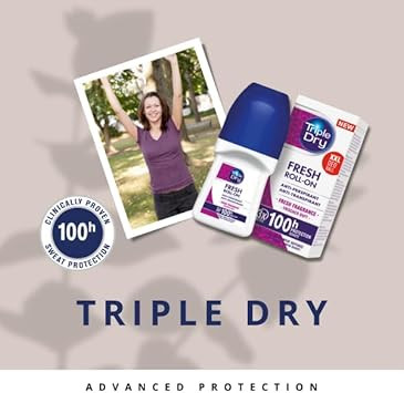 Triple Dry For Women | Fresh Fragrance Anti-Perspirant Spray 150ml | 100-Hour Protection Against Excessive Sweating | Fights Odour & Night Sweats | Triple Active Formula | Clinically Proven | Female