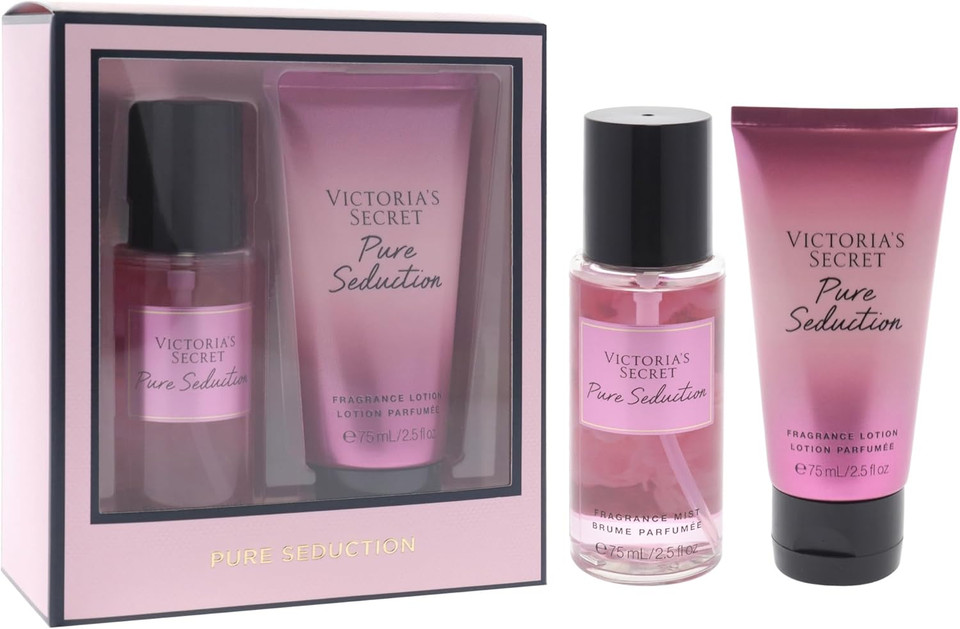 Pure Seduction Set by Victorias Secret for Women - 2 Pc Gif Set 2.5oz Fragance Mist, 2.5oz Fragance Lotion
