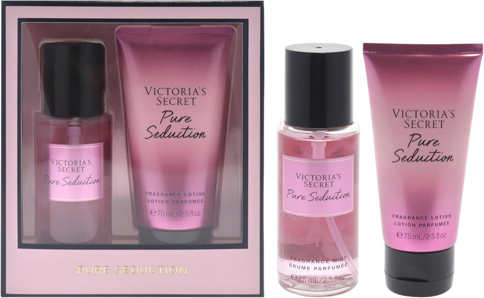 Pure Seduction Set by Victorias Secret for Women - 2 Pc Gif Set 2.5oz Fragance Mist, 2.5oz Fragance Lotion