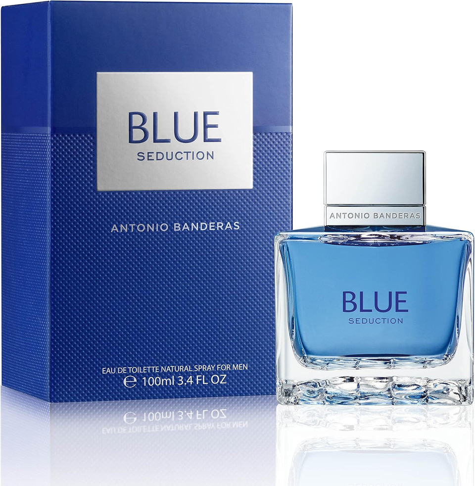 Banderas Perfumes - Blue Seduction - Eau de toilette for Men - Long Lasting - Fresh and Casual Fragance - Woody and Aquatic Notes - Ideal for Day Wear - 50 ml