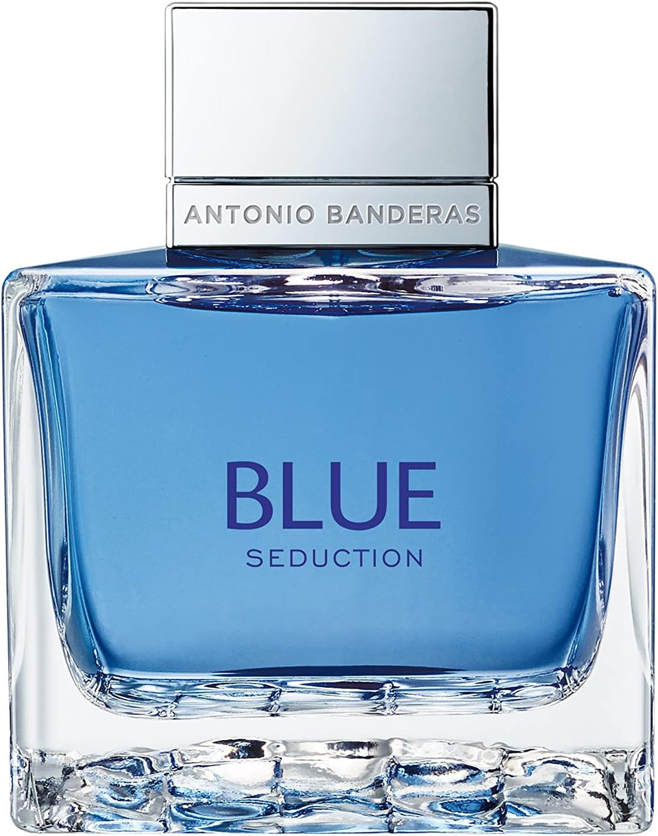 Banderas Perfumes - Blue Seduction - Eau de toilette for Men - Long Lasting - Fresh and Casual Fragance - Woody and Aquatic Notes - Ideal for Day Wear - 100 ml