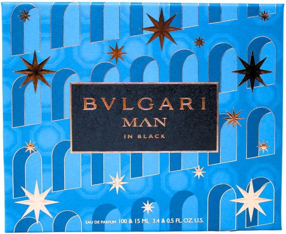 BULGARI MAN IN BLACK SET: EDP SPRAY 100ML & EDP SPRAY 15ML