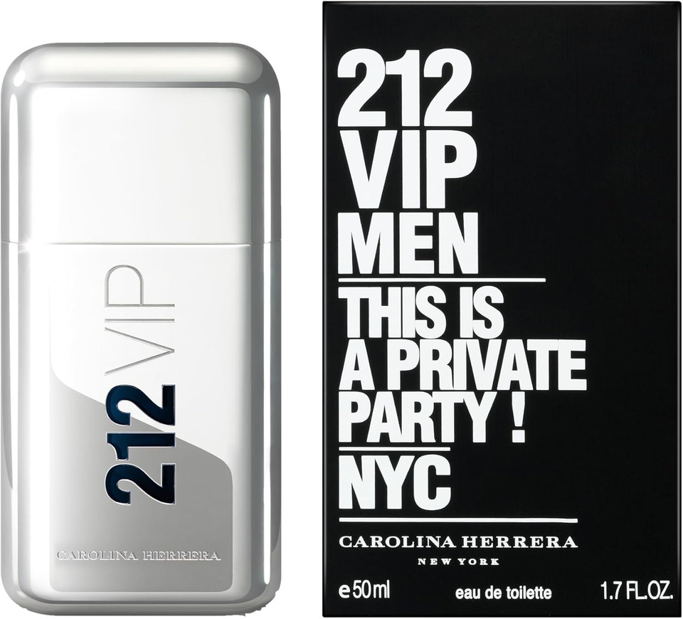 Carolina Herrera Number 212 VIP Men EDT Spray, 50 ml, 8411061869253