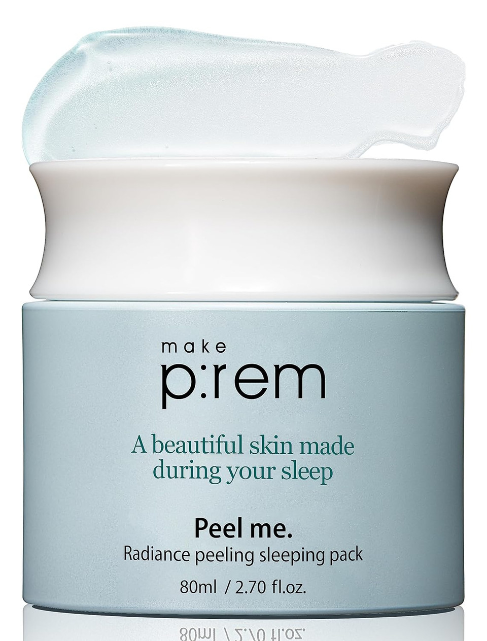 Makeprem Peel Me. Radiance Peeling Sleeping Pack 2.70 Fl. Oz. Overnight Facial Treatment - Hypoallergenic Pha, Peeling, Moisturizing. By Make P:Rem
