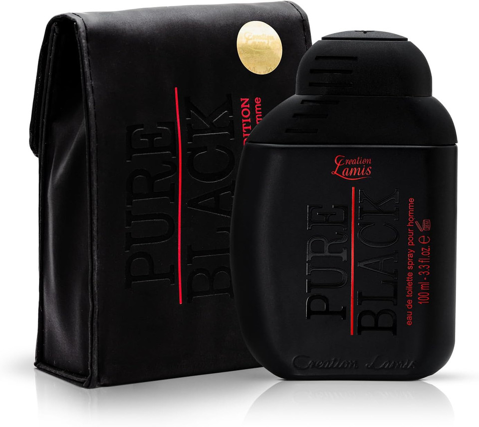 Pure Black Perfume by Creation Lamis for Men Spray 3.4