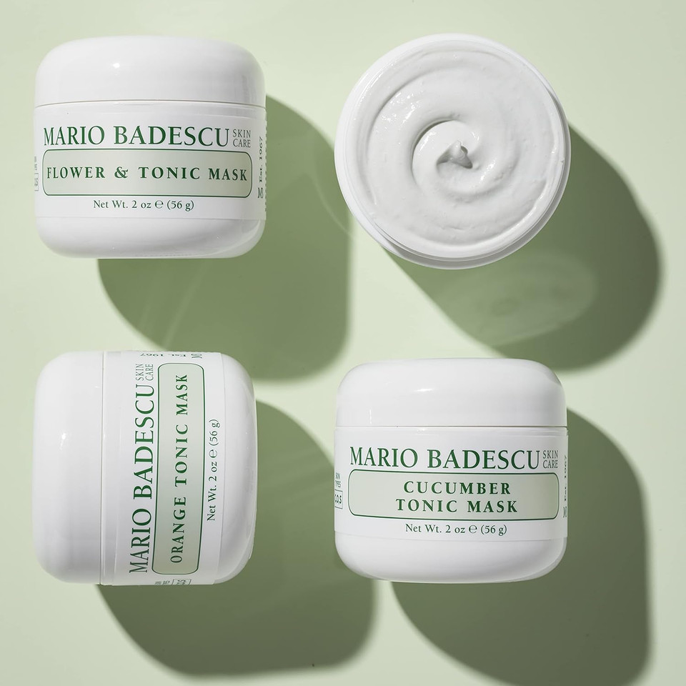 Mario Badescu Mask 2 Oz - Healing And Soothing, Cucumber Tonic, Enzyme Revitalizing, And Rose Hip Face Mask Skin Care - Facial Masks For Women And Men