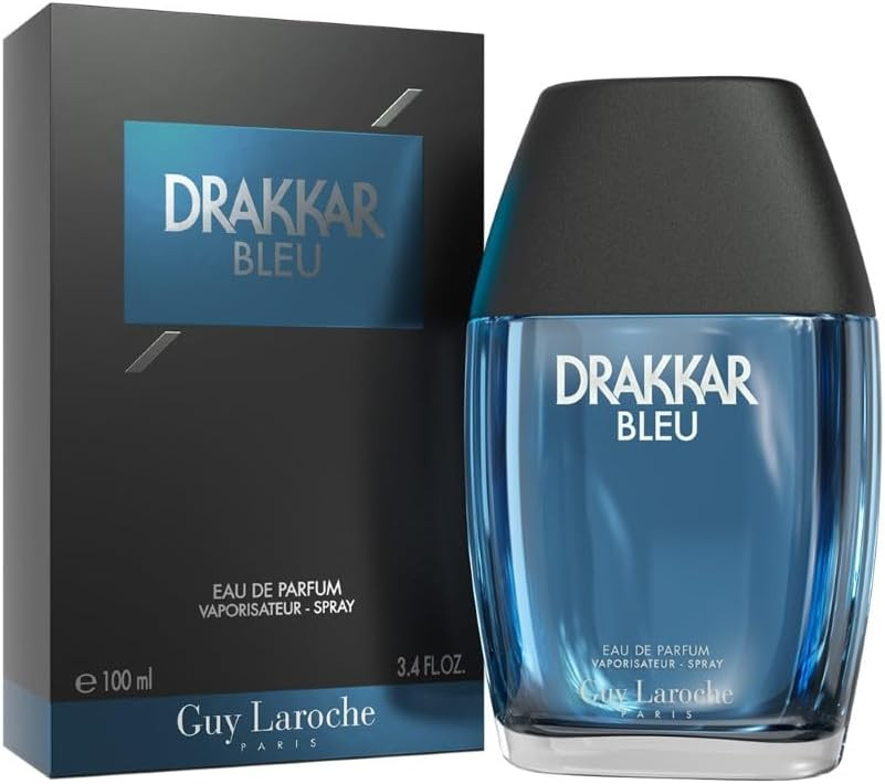 Guy Laroche Drakkar Bleu, Iconic Designer Fragrance, Powerful, Acquatic & Fresh Eau de Parfum, 100ml