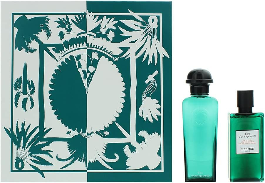 Hermès Eau D'orange Verte 2 Piece Gift Set: Eau De Cologne 100ml - Hair And Body Shower Gel 80ml