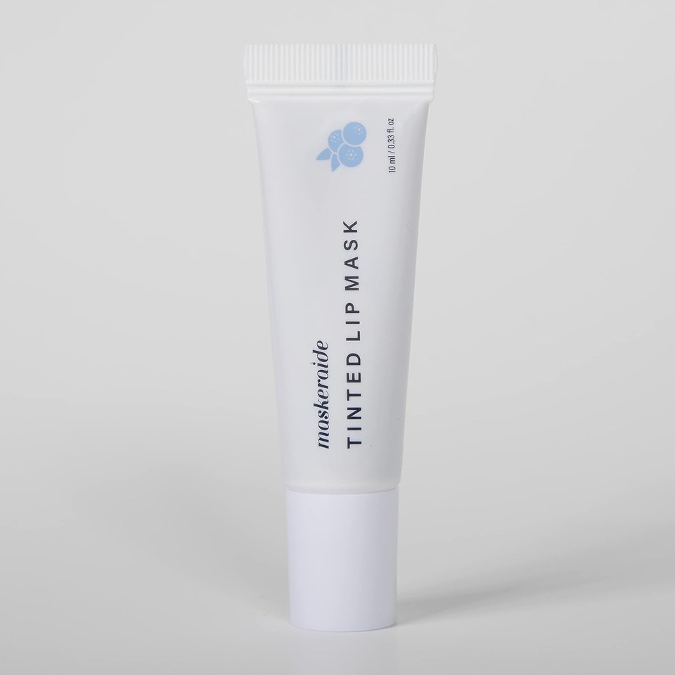 Maskeraide Tinted Lip Mask With Blueberry Antioxidants, Shea Butter, Hyaluronic Acid, Hydrating, Nourishing, Natural Tint