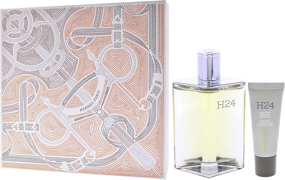 H24 by Hermes for Men - 2 Pc Gift Set 3.3oz EDP Spray, 0.68oz Face Moisturizer