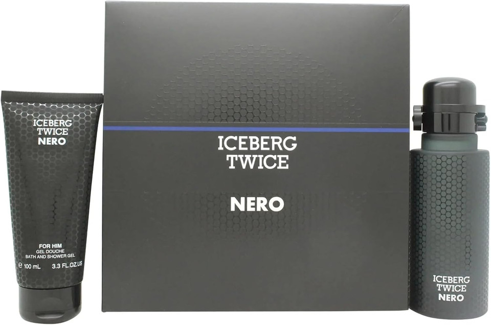 Iceberg Twice Nero Homme Gift Set: Eau de Toilette Spray 125ml & Shower Gel 100ml