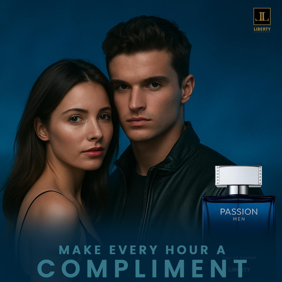 Liberty Luxury Legend Perfume for Men (100ml/3.4Oz), Eau De Parfum, Crafted in France, Long Lasting Smell, Oriental & Woody notes