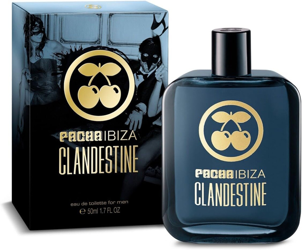 Pacha Ibiza Perfumes - Clandestine Him, Eau de Toilette for Men - Long Lasting - Sexy, Masculine and Elegant Fragance - Woody and Spicy Notes - Ideal for Day Wear - 50 ml Pacha Ibiza Perfumes - Clandestine Him, Eau de Toilette for Men - Long Lasting - Sexy, Masculine and Elegant Fragance - Woody and Spicy Notes - Ideal for Day Wear - 50 ml