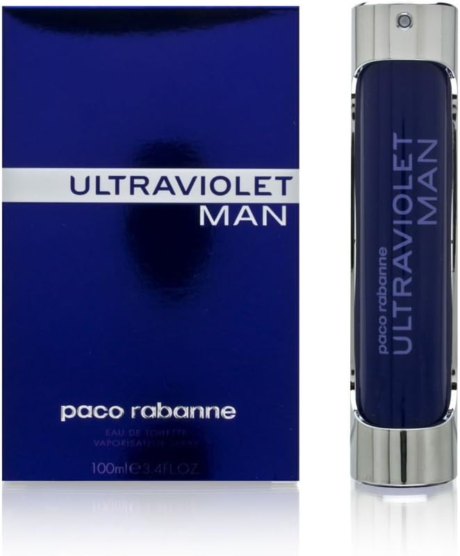 Ultraviolet by Paco Rabanne Eau De Toilette For Men, 100ml, heather black