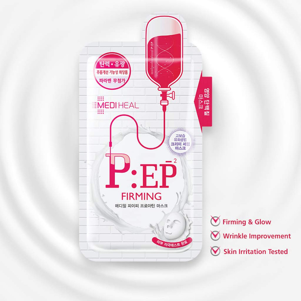 Mediheal P: Ep Proatin Sheet Mask, Pack Of 10 - Anti-Wrinkle And Firming Face Mask With Amino Acids And Peptides, High Moisture Creamy Essence And Face Liftingp: Ep