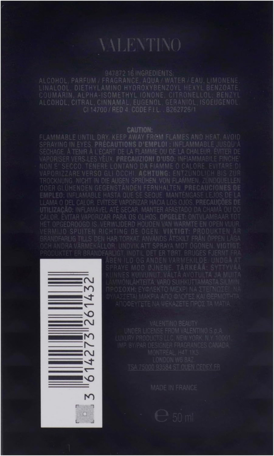 Valentino Uomo Born In Roma Yellow Dream Eau de Toilette 50ml