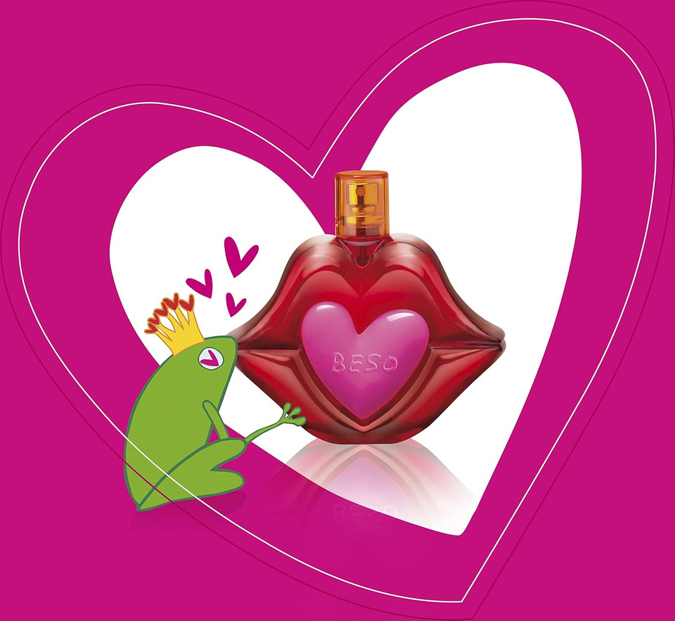 Agatha Ruiz de la Prada Perfumes - Beso, Eau de Toilette for Women - Long Lasting - Playful, Charming and Modern Fragance - Citrus, Floral, Apple and Jasmine Notes - Ideal for Day Wear - 50 ml