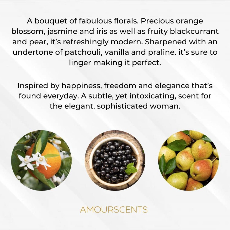 Amour Scents - Le Vi Est Belle Inspired Perfume - Extrait De Parfum for Women, Long Lasting, Sophisticated Luxurious Fragrance - Beauty of Life (50ml)