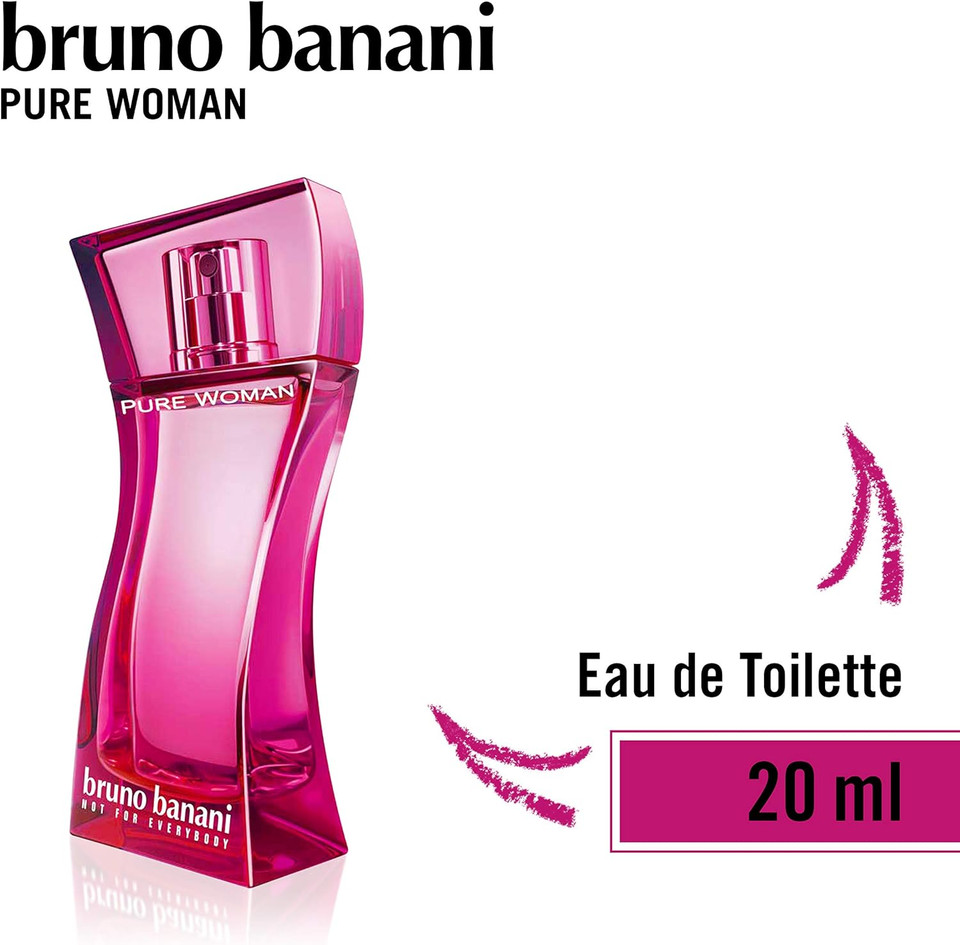 Bruno Banani Pure Woman Eau de Toilette Spray 20 ml, pink