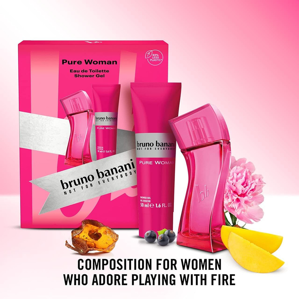 Bruno Banani Pure Woman 2 Piece Gift Set: Eau De Toilette 30ml & Shower Gel 50ml