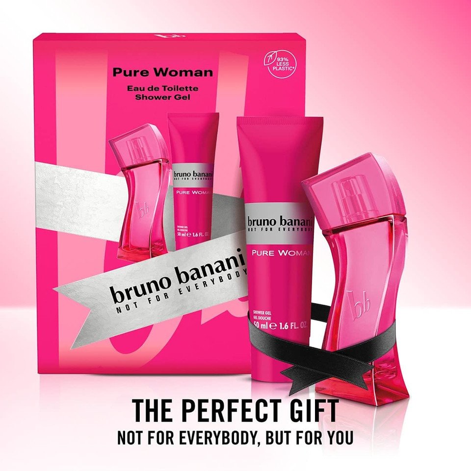 Bruno Banani Pure Woman 2 Piece Gift Set: Eau De Toilette 30ml & Shower Gel 50ml