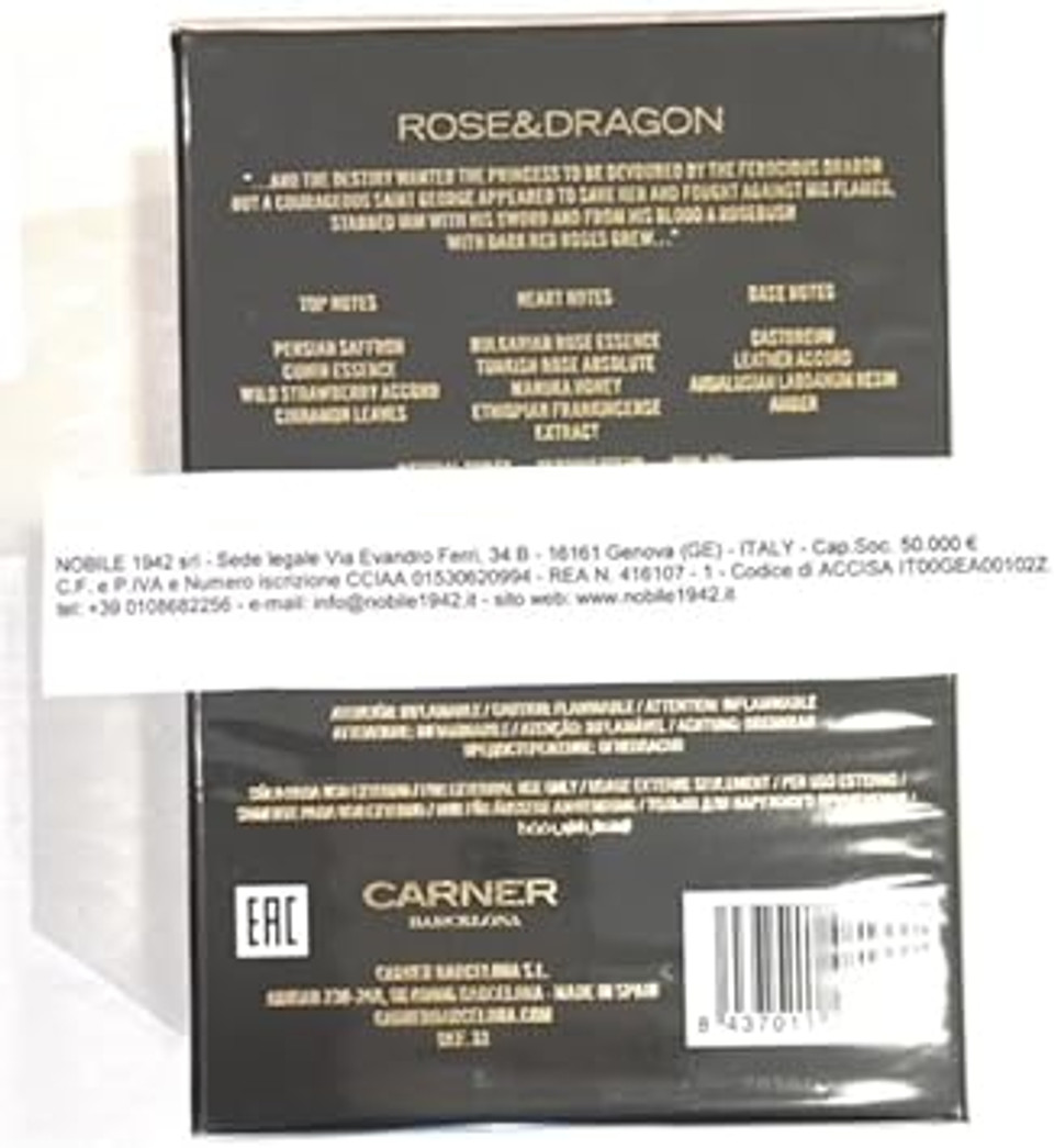 ROSE & DRAGON CARNER BARCELONA EAU DE PARFUM 50 ML
