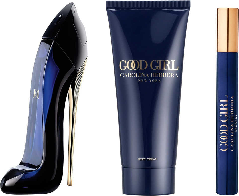 Carolina Herrera Good Girl Eau de Parfum 80ml Gift Set 2023 (Contains 80ml EDP, 10ml Travel Spray and 100ml Body Lotion)