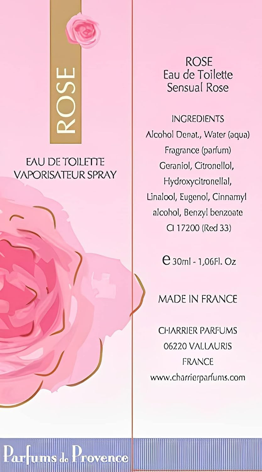 Charrier Parfums Range Provence Rose Eau de Toilette Spray 30 ml