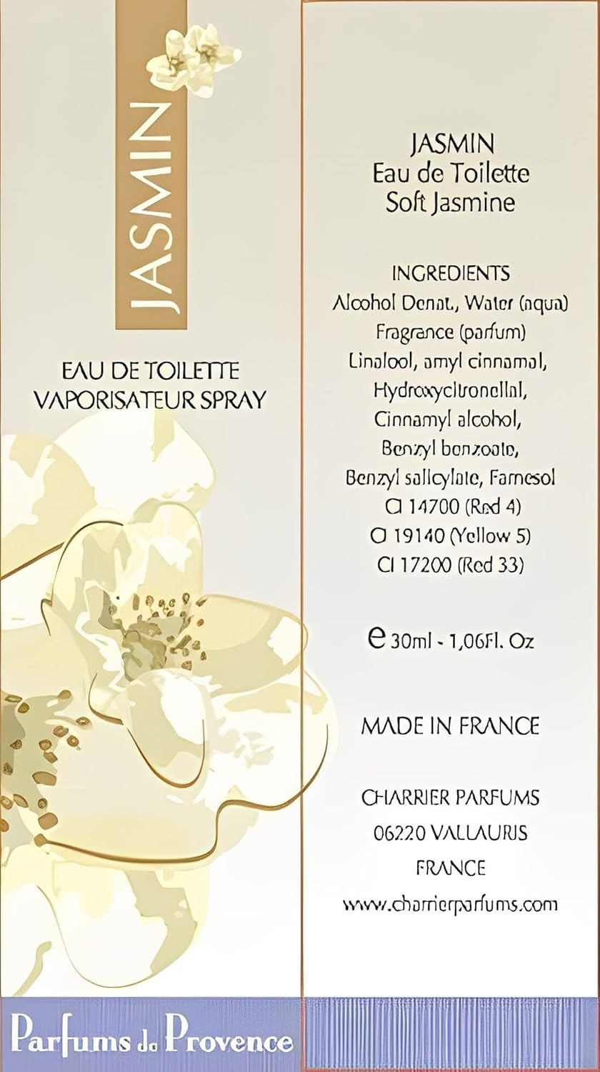 Charrier Parfums Range Provence Jasmine Eau de Toilette Spray 30 ml