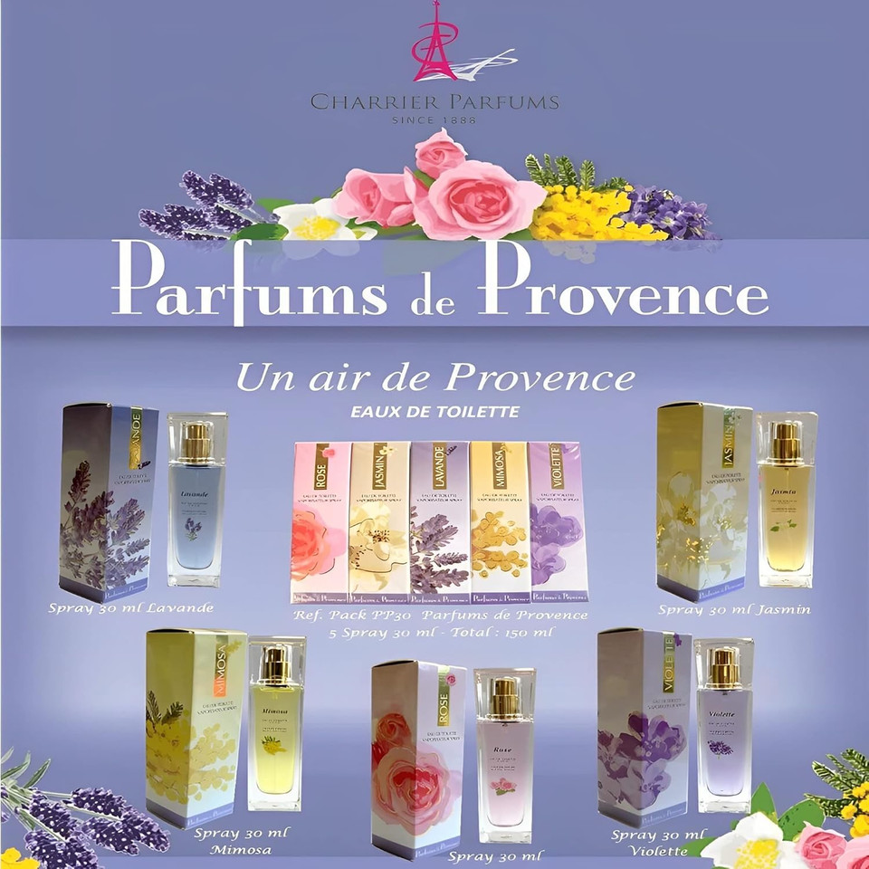 Charrier Parfums Range Provence Jasmine Eau de Toilette Spray 30 ml